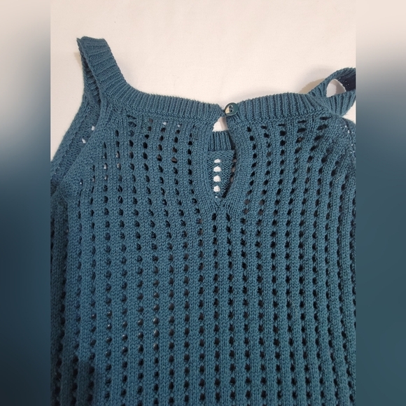 Halogen Knit Tank Top Sleeveless Open Weave 100% Cotton Blend Size XXL - Picture 2 of 9